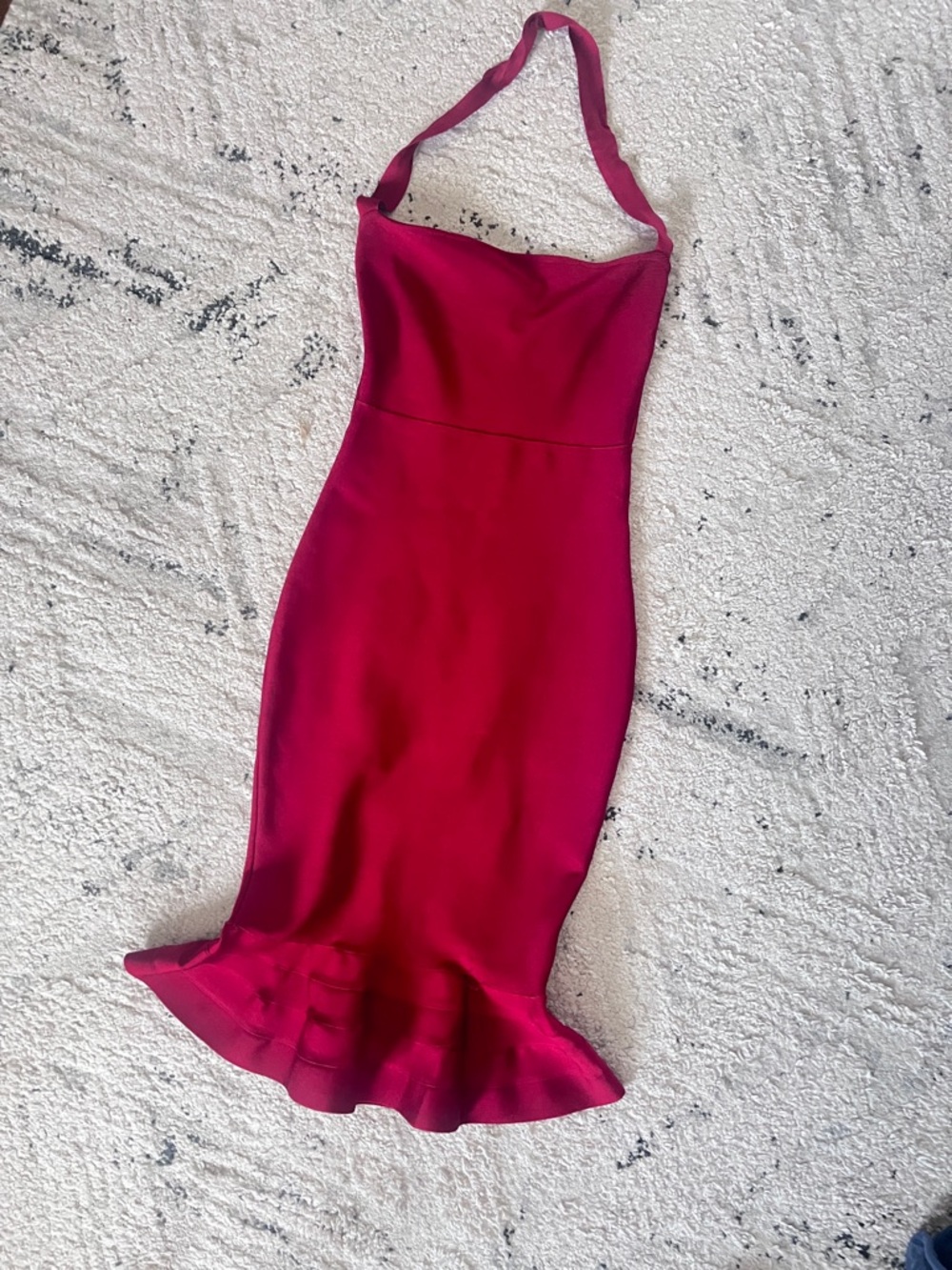 Fuchsia Halter Mermaid Dress